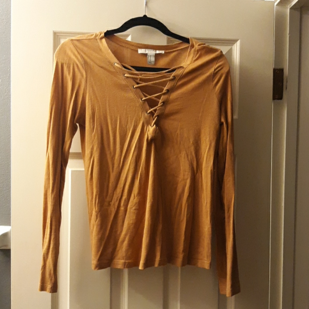 Forever 21 lace-up top